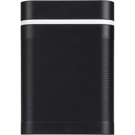 Tragbares Ladeetui für 4 18650-Akkus mit 2 USB-Anschlüssen und Ladeanzeige. (1/5)