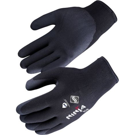 Guanti doppi strato per il freddo Ninja Ice Singer Safety (Confezione da 5) Nero 9