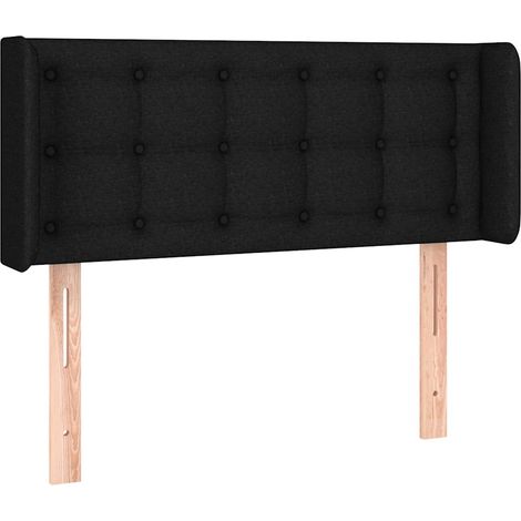 Maison Exclusive - Cabecero de tela negro 83x16x78/88 cm (1/5)