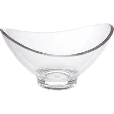 Bol de service transparent en plastique PC, bol à dessert transparent, bol à glace, bol à salade.-13X10X8.5CM-Transparent