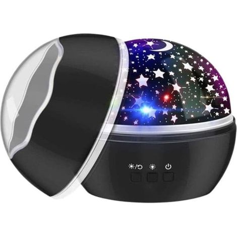 Projecteur de veilleuse à effets lumineux 2 en 1 Ciel étoilé et mer – Lampe colorée pour enfants avec 2 ampoules interchangeables (1/5)