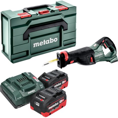 Sierra de sable sin cable Metabo SSEP 18 LT 18 V 32 mm + 2x batería LiHD 5,5 Ah + cargador + metabox