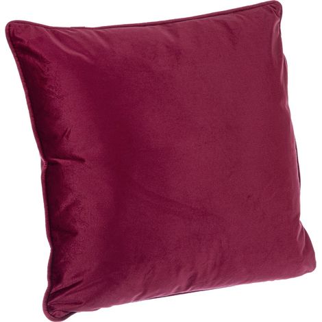 4 Cuscini per divano e letto in poliestere velluto 50x50cm Artemis YES - Bordeaux (1/2)