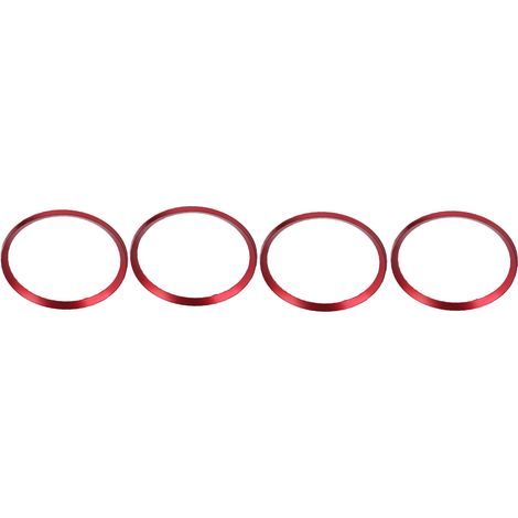 4 enjoliveurs de roue centre hub décoratif rouge remplacement Honda Civic 10e génération 2016-2019 (1/5)
