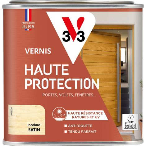 Vernis Haute Protection Ecolabel V33 incolore Satin - 0,5L