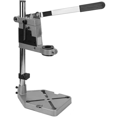 Pince d'établi, colonne de support pour perceuse, colonne pour perceuse avec trous de vis de fixation outil de réparation d'établi réglable en bas support de perceuse à colonne 150X150mm (1/5)