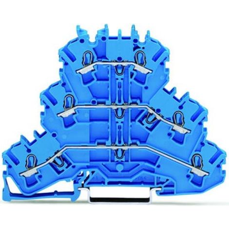 3-stufiger Steckverbinder 2,5 mm² N/N/N blau Topjobs 2002-3204