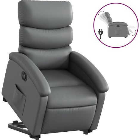 Maison Exclusive - Relaxsessel mit Aufstehhilfe Elektrisch Grau K