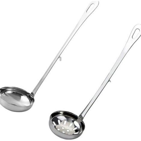 louche à soupe, louche de service, cuillère à soupe, cuillère de service en acier inoxydable, cuillère de cuisson, cuillère (1/5)