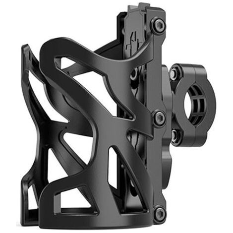 Ahlsen 2pcs Porte-gobelet de moto, porte-gobelet 18 à 30 cm vélo porte-bouteille d'eau guidon taille universelle pour vélo poussette cyclomoteur scooter ,noir (1/4)