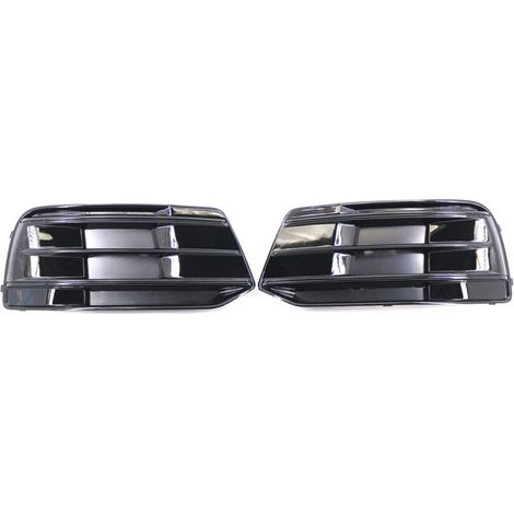 Nebelscheinwerferblenden und Chromleisten für den Frontstoßstangen-Lichtgrill für Basismodelle Audi Q5 S-LINE 2018-2022. (1/4)