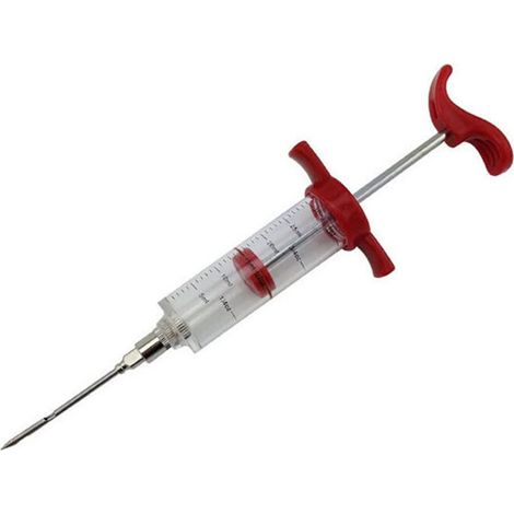 Seringue injectrice de marinade BESTONZON avec aiguille à viande à visser pour viande grillée (1/5)