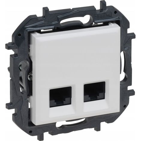 Presa di rete Legrand niloe step doppia uscita cat 5e utp (1/3)