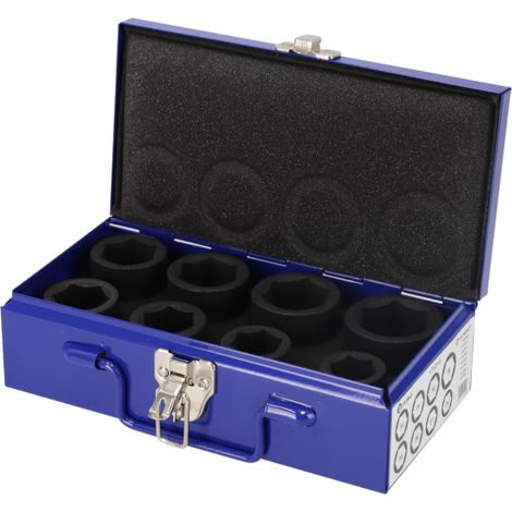 IRIMO - Jeu de 8 douilles à chocs 6 pans 3/4", coffret métallique (1/5)