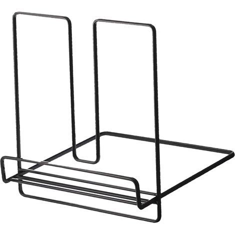 Étagère pliable en fer, multifonctionnelle, antirouille, simple et pliable, pour enfants, noire. (1/5)