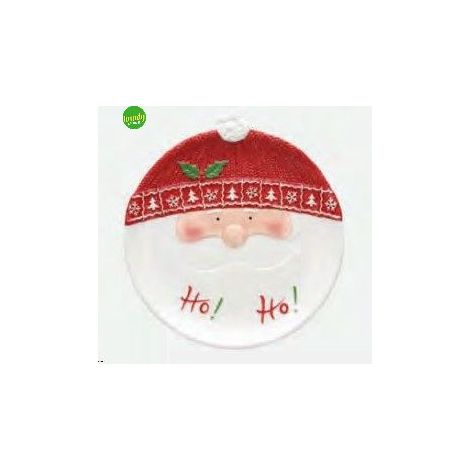 1 Pezzo Piatto Panettone Natalizio Natale Dear Santa 28 cm Tognana
