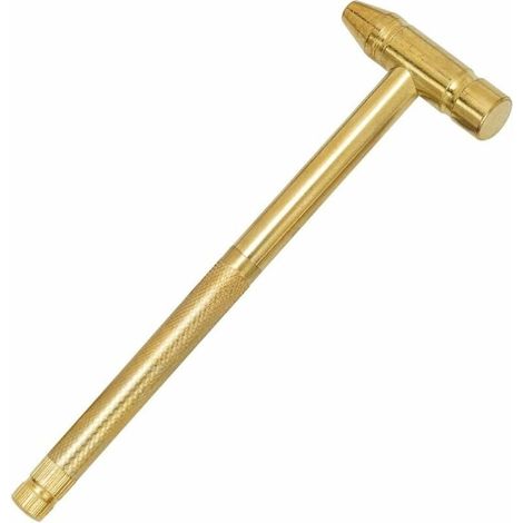 Mini-cuivre multifonctionnel Marteau de cuivre Ménage petit marteau petit marteau cinq dans un marteau plaqué cuivre, marteau en laiton (1/5)