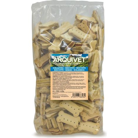 ARQUIVET Biscotti per cani "Panino Osso" - 10 Kg - Snack per cani - Premi per cani (1/5)