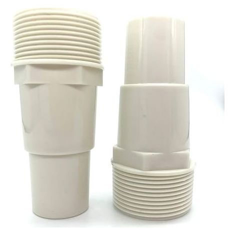 Lot de 2 Adaptateurs pour Tuyaux de Pompe de Piscine, Raccord Fileté 1,5" en PVC (1 1/4"-1 1/2"), Compatible avec Hayward SPX1091Z7 et SPX1091Z4 (1/4)