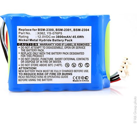 CS - Batterie médicale rechargeable Nihon kohden BSM2300 12V 3800mAh (1/3)