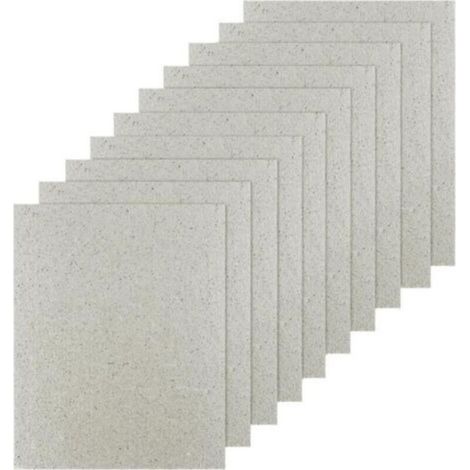 [NEVER USED] Pack of 10 microwaveable mica sheets, 13 x 13 cm, waveguide cover, microwave oven, mica plate, microwave, universal plates, custom cut, for hair dryer, grill