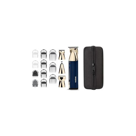 Tosaerba multiuso senza fili - BABYLISS - MT992E Super-X Metal - Autonomia 5 h - 4 teste - Edizione Gold & Navy (1/5)