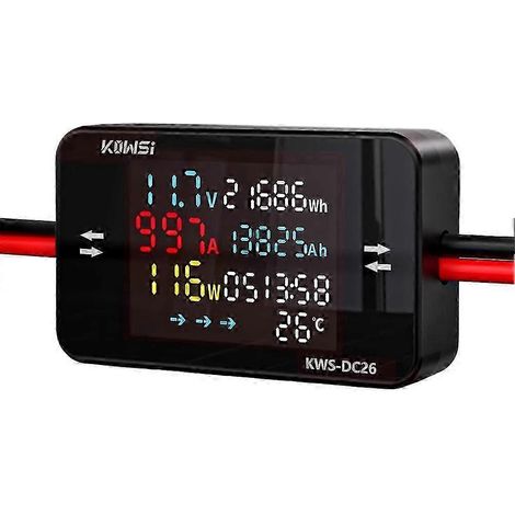Voltmètre-ampèremètre numérique KOWSI 20A-50A pour tableau de bord, destiné aux électriciens pour les tests de puissance. (1/5)