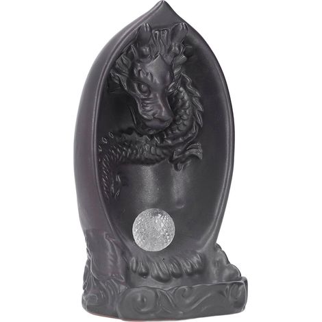 Brûleur d'encens LED Dragon avec reflux et ornement Souffle de Dragon (1/5)