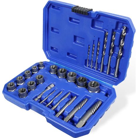 Jeu de 26 douilles turbo 3/8" en acier Cr-Mo, inserts spéciaux pour clés à douille, extracteurs à gauche, extracteurs de vis, clés à écrou, démonte-écrous 8-19 mm (1/5)