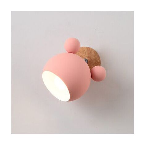 Personnalité créative Mickey applique murale bûche (Rose, Sans Source de Lumière) (1/5)