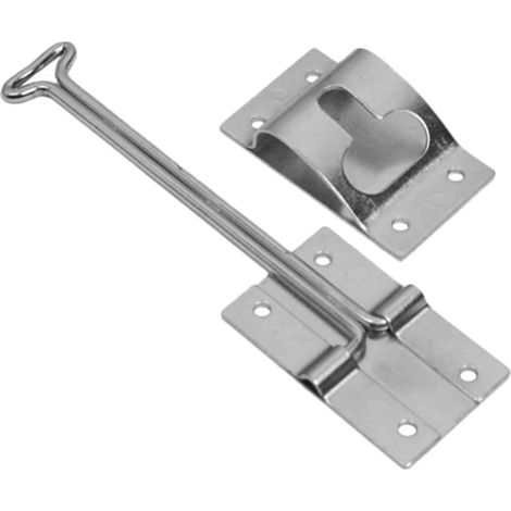 Loquet Métallique de Porte de Remorque Allongé Résistant Aux Intempéries Crochet de Maintien pour Porte de Camping et Utilitaire Installation Facile (1/5)
