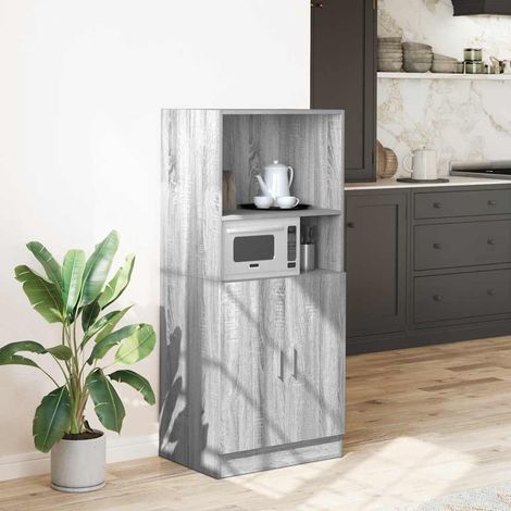 Küchenschrank Grau Sonoma 57x41,5x131,5 cm Holzwerkstoff