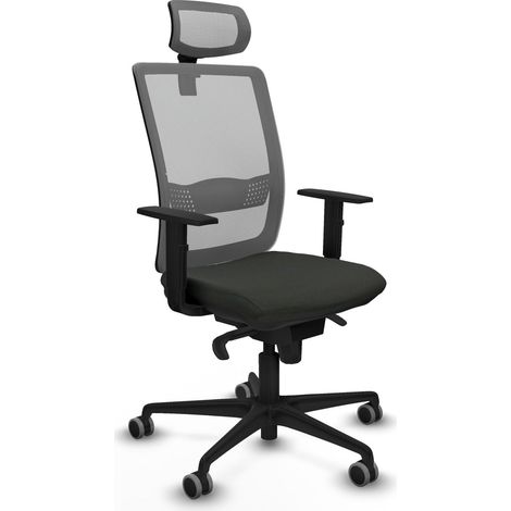 Silla de oficina piqueras y crespo Haches gris malla cómoda (1/2)