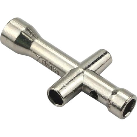 Llave de tubo cruzada genérica, herramienta de precisión para mantenimiento de tuercas  Llave de tubo cruzada multifunción de alta resistencia para electricistas, uso industrial y reparaciones domésti