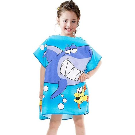 Meerjungfrauen-Strandtuch- und Badekappen-Set für Kinder – 120 x 60 cm, schnelltrocknendes Handtuch für Jungen und Mädchen im Alter von 2–8 Jahren (1/3)
