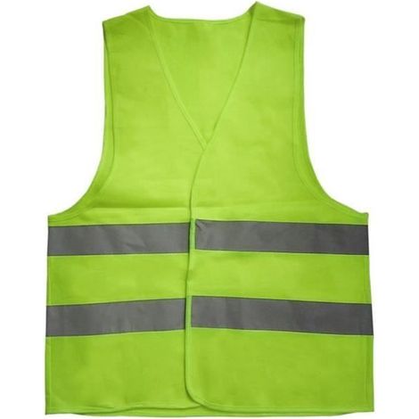 Gilet de Sécurité-Gilet de Travail-Veste de Haute Visibilité XXXL gilet d'avertissement réfléchissant jaune