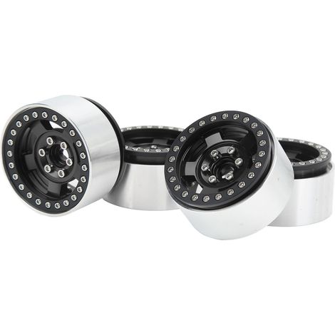 professionelle RC-Felgen aus Aluminiumlegierung, Ersatz für 1/10 RC-Cars, schwarz (1/5)