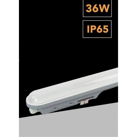 TrAdE Shop Traesio - Plafoniera Led Per Esterno Neon Tubo 36w 120cm Impermeabile Ip65 Luce 6500k Lg-12 - (1/5)