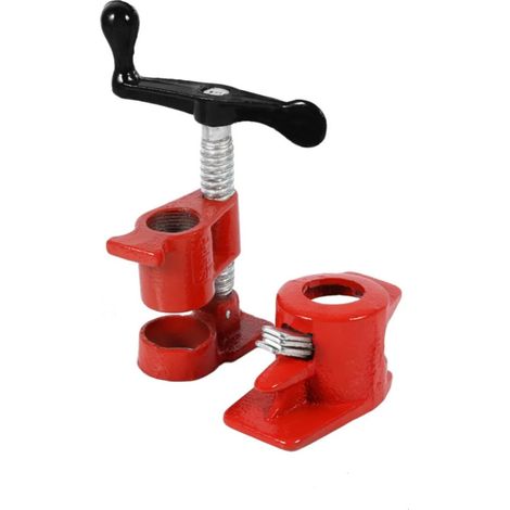 3/4'' 6 minute plumbing clamps wood glued pipe clamps splicing quick clamps professional woodworking tools cast iron (1/5)