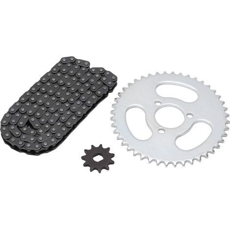 Jeu de Chaîne et Pignons T8F Haute Performance pour Karts, Quads et Mini-Motos Modifiés (1/5)
