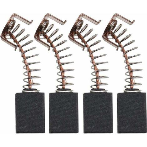 Lot de 2 paires de balais de charbon moteur 12 x 8 x 5 mm compatibles avec meuleuse d'angle WS125 Black & Decker G720 (1/3)