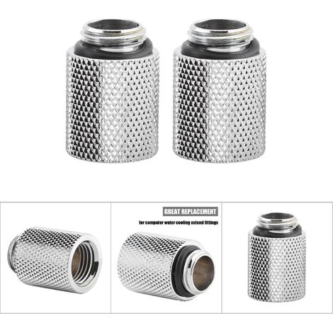 2 pièces Raccord Allongeur Mâle/Femelle G1/4 pour Refroidissement à Eau (20mm) (1/5)