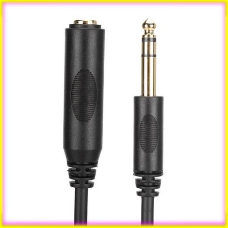 keenso Câble audio Conducteur en cuivre pur avec blindage 6,35 mm câble d'extension audio stéréo video fixation 6M / 19,69 pieds (1/5)