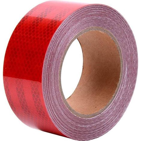 Ruban réfléchissant imperméable haute visibilité pour marquage industriel, signalisation de danger, usage intensif, avertissement, sécurité, auto-adhésif, extérieur (1/4)