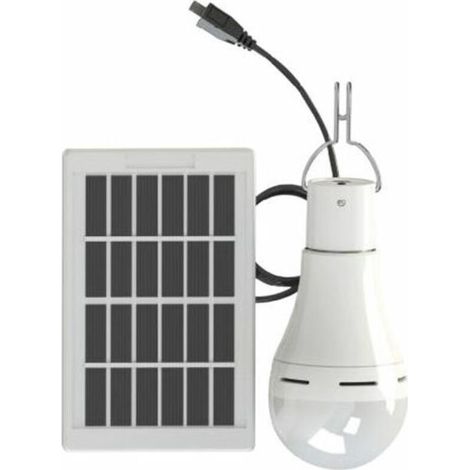 Ampoule Solaire, Luminosite Reglable Sur 3 Niveaux, Dc 5-6V 9W, 25Led (1/5)