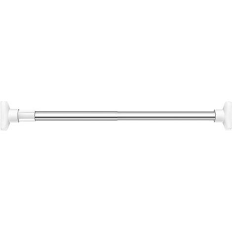 1 Barre de penderie télescopique, sans perçage, en acier inoxydable, pour dressing et placard (1/4)