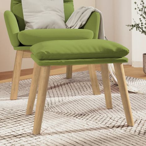 vidaXL Repose-pied Vert clair 45x29,5x35 cm Velours