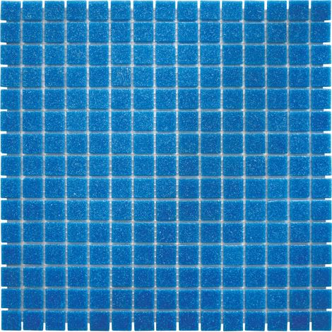 MOSAIQUE DECORATION BLEU MARINE TRAME PAPIER 1 PLAQUE 32,7 x 32,7 CM CASA LINEA