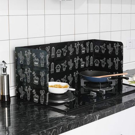 royaluxe - Cuisine Plaque Protection Pliable Aluminium Protection anti-éclaboussures pliable Plaque Anti-projections Cuisson Pliable pour Cuisine Plaque Cuisson Protection d'écran Anti-éclaboussures 2 (1/5)