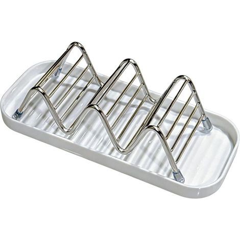 Seifenschale – Selbstentleerender Edelstahlhalter für Dusche, Bad, Küche, Waschbecken – 1 Stück (1/5)